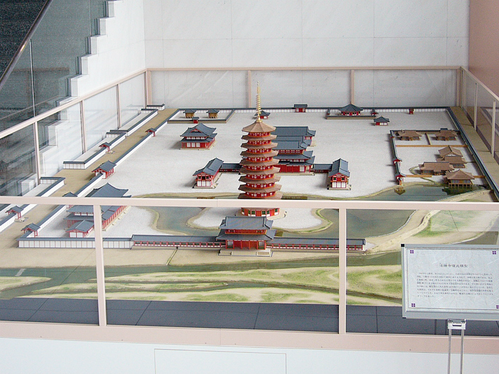 法勝寺伽藍模型 │ 縮尺：1/100 │ 京都アスニー